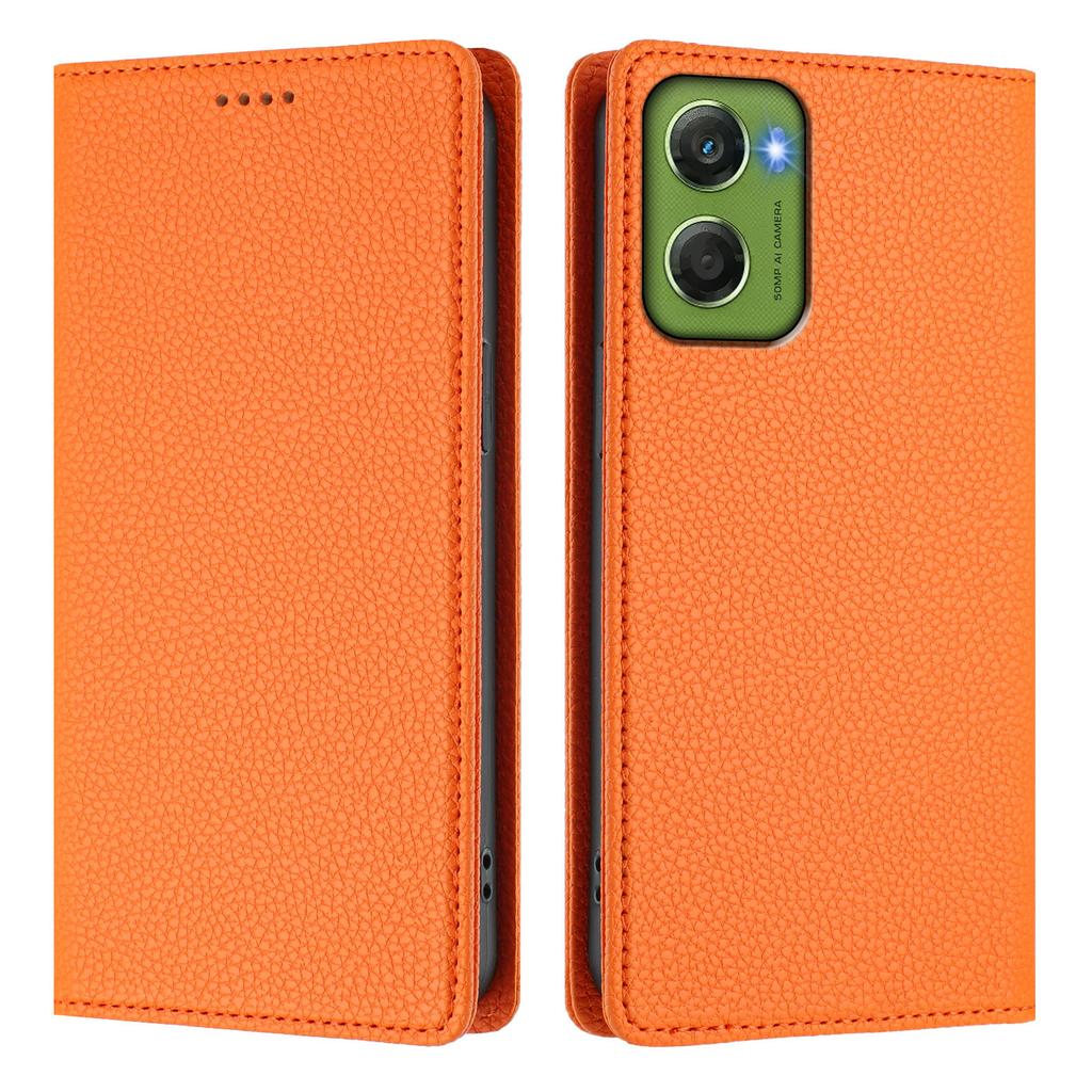 For Motorola Moto G06 4G Wallet Case RFID Blocking Litchi Texture Leather Mobile Cover
