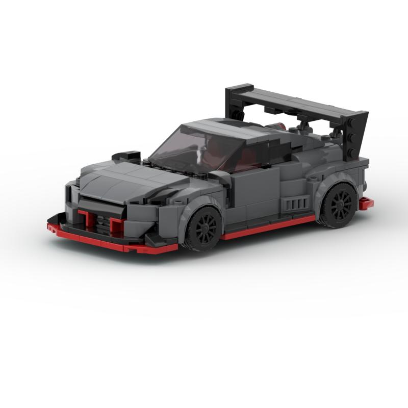 Technisches Auto Stadt Geschwindigkeit Sport MOC Kreatives Rennauto Bausteine Garage Auto Rennauto Auto Fahrzeug Spielzeug