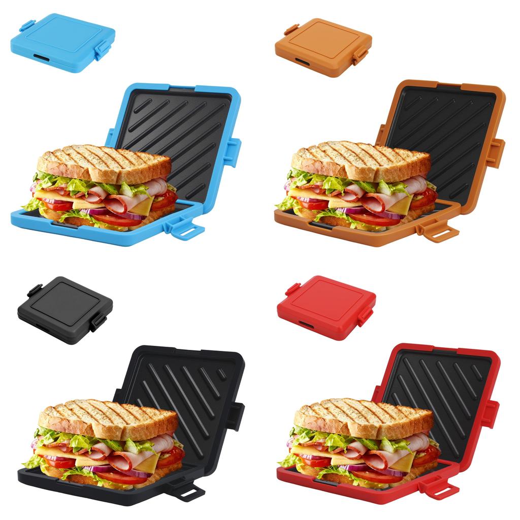 Microfiber Silicon Toast Pan For Breakfast Sandwich And Hot Dog Cooking