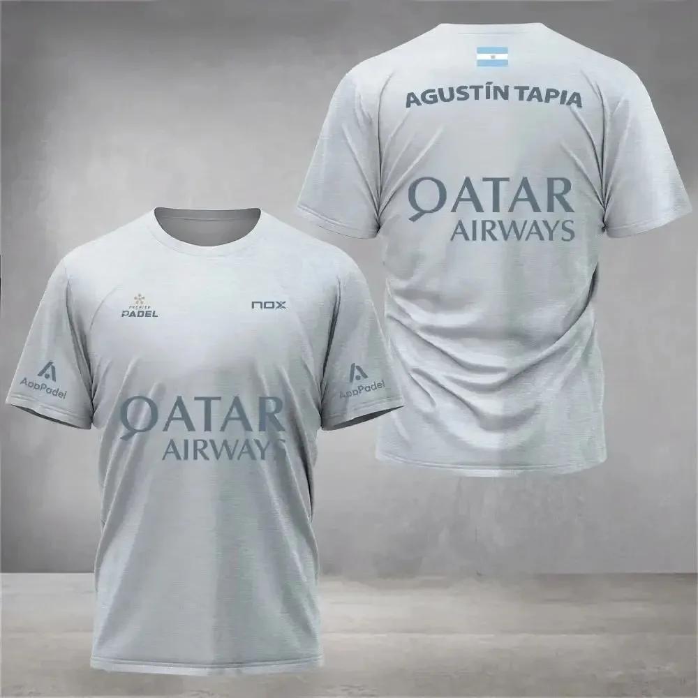 Heren Padel Tennis Kinder T-shirt Sport Trainings Tops Mannen Casual Korte Mouw Kleding Streetwear Heren Kleding Tops