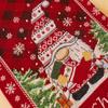 Christmas Tree Elk Snowflake Plaid Table Runner Party Wedding Decoration Table Runner Christmas Decoration Home Table Runner