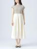 Beams Heart Jacquard Combination One Size Women's Dress, Beige,