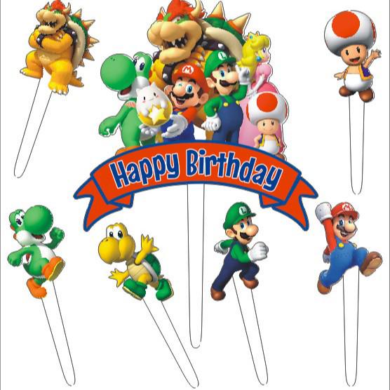 Mario Cake Toppers DIY