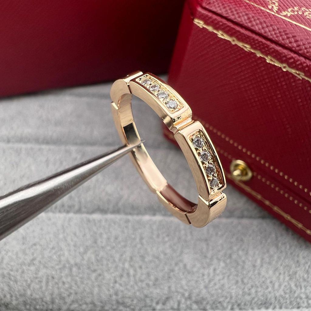 2025 Dreifarbiger Diamantbesetzter Minimalistischer Panther-Paar-Unisex-Ring