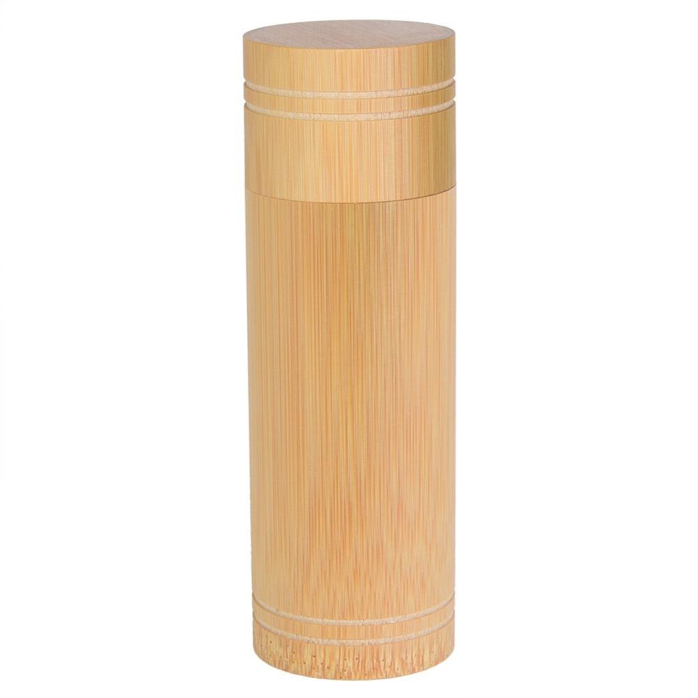 Wood Portable Tea Canister Sealed Tube Design Sealed Tea Container Box Tea Storage Jar  Travel Use