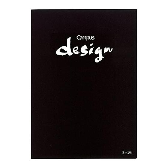 KOKUYO Campus Design Note 3 мм Сетка A4 Черный Yosa-10D