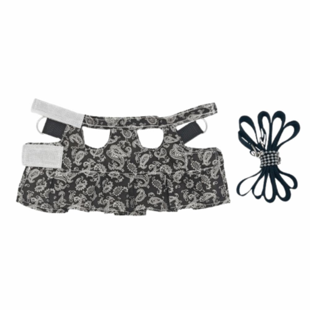 

Многоцветная шлейка-жилет для хорька, поводок, шлейка для выгула питомца, поводок для ящерицы, товары для питомцев M чёрный