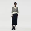 GOELIA Women's Striped Lapel Knit Sweater