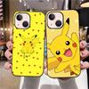 B-79 Pokemon Pikchu Black Case for Samsung S24 S23 S22 S21 S20 FE S10 Lite Ultra S7 S8 S9 Plus A05S A11 A12 A13 A15 A22 A24 A25 A32 A52 A71 5G