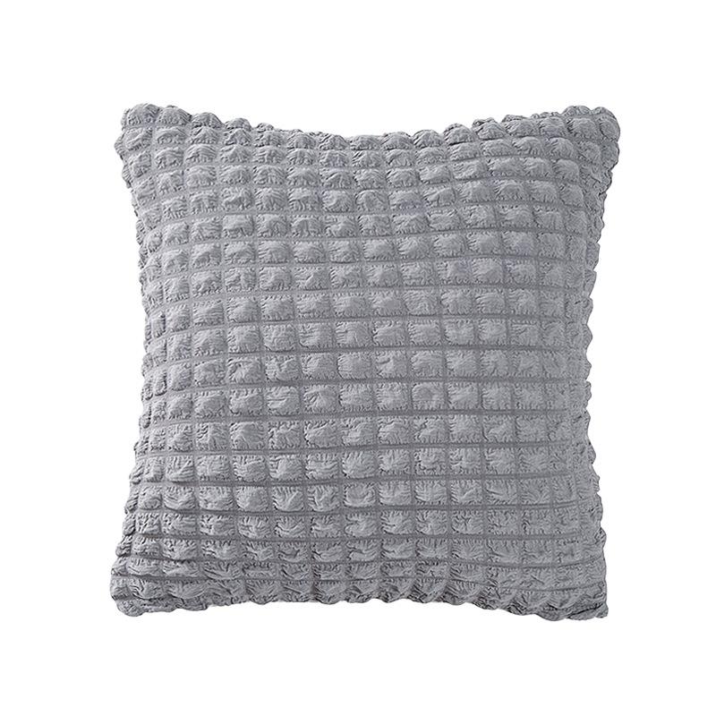 2 Packs Throw Pillow Covers 18x18 Inch for Living Room Couch Bed Sofa Soft Striped Corduroy Square Cushion Case 45x45 cm Farmhous Home Decor