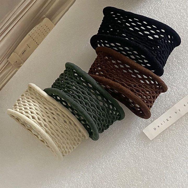 Newbie High-Elasticity Seamless Hollowed Hair Tie Hair Ring - Sweet Rubber Band for Women