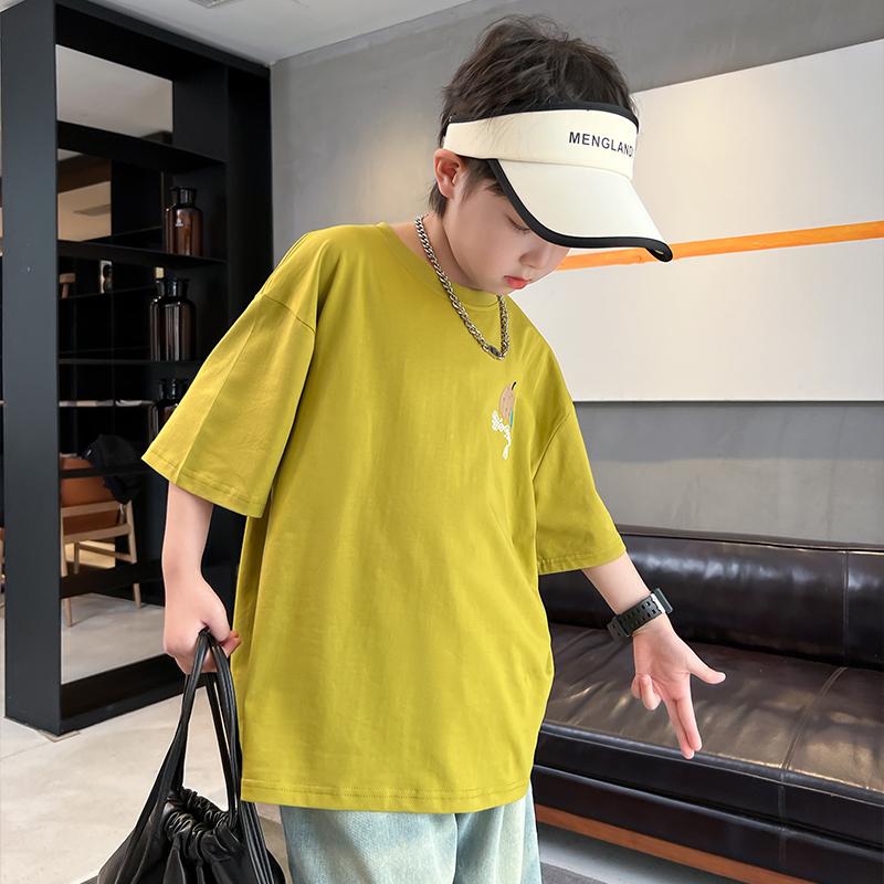 Children's Clothing, Boys' Short Sleeved T-shirt, Summer Clothing, 2026 New Item, Mid Size Children's Summer Half Sleeved Boys' Top, T