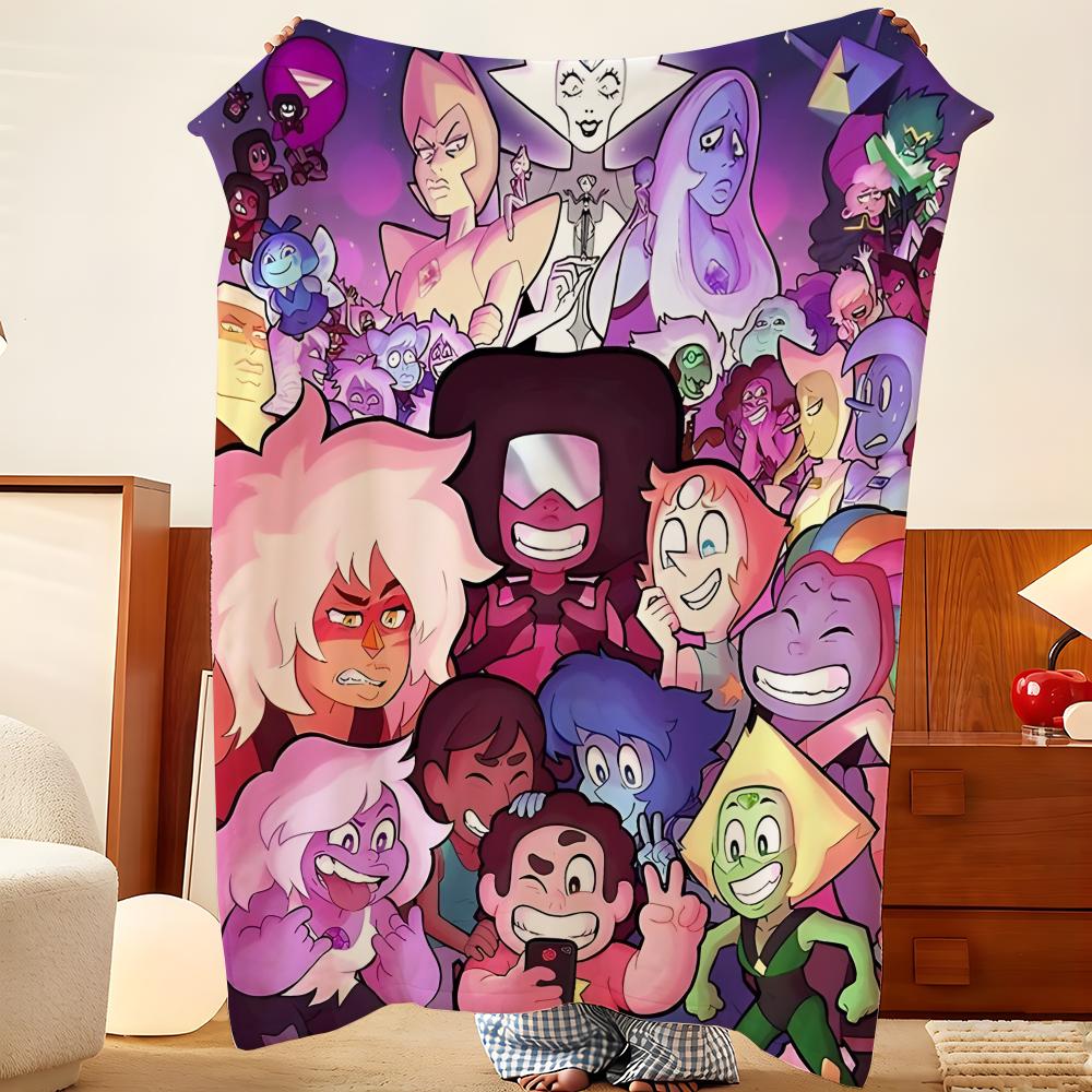 Coperta in Flanella S-Steven U-Universe-ee, Leggera e Accogliente, Resistente Lavabile carina Fresca