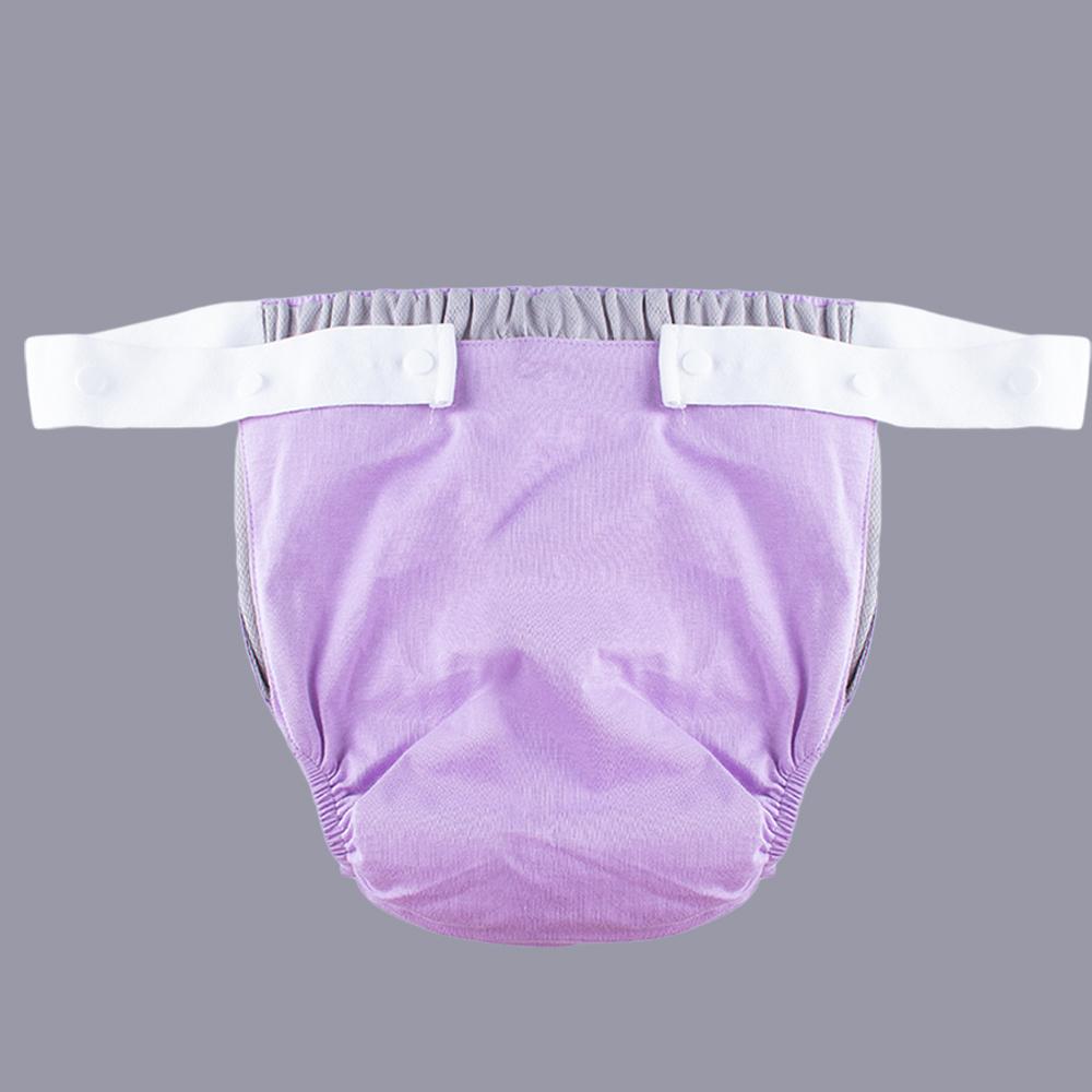 1PC Washable Reusable Adult Cloth Diaper Cut-outs Design On Both Sides Breathable Comfortable Cool Lining Diaper