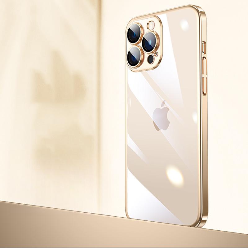 Anwendbar auf Apple 16 Handyhülle Vollumschließend Einfach PC Galvanisiert IPhone 15 Promax Schutzhülle Transparent 14/13 Hart