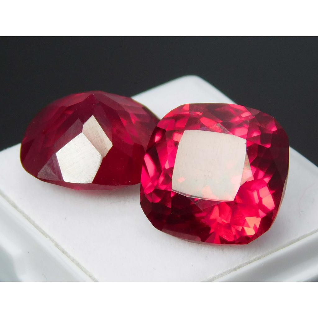 Natural Red Ruby 26.95ct Cushion Cut Certified Loose Gemstone