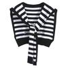 Donald Duck Embroidered Striped Wool Shawl - Women's Lightweight Knitted Scarf & Shoulder Protector for Spring & Autumn