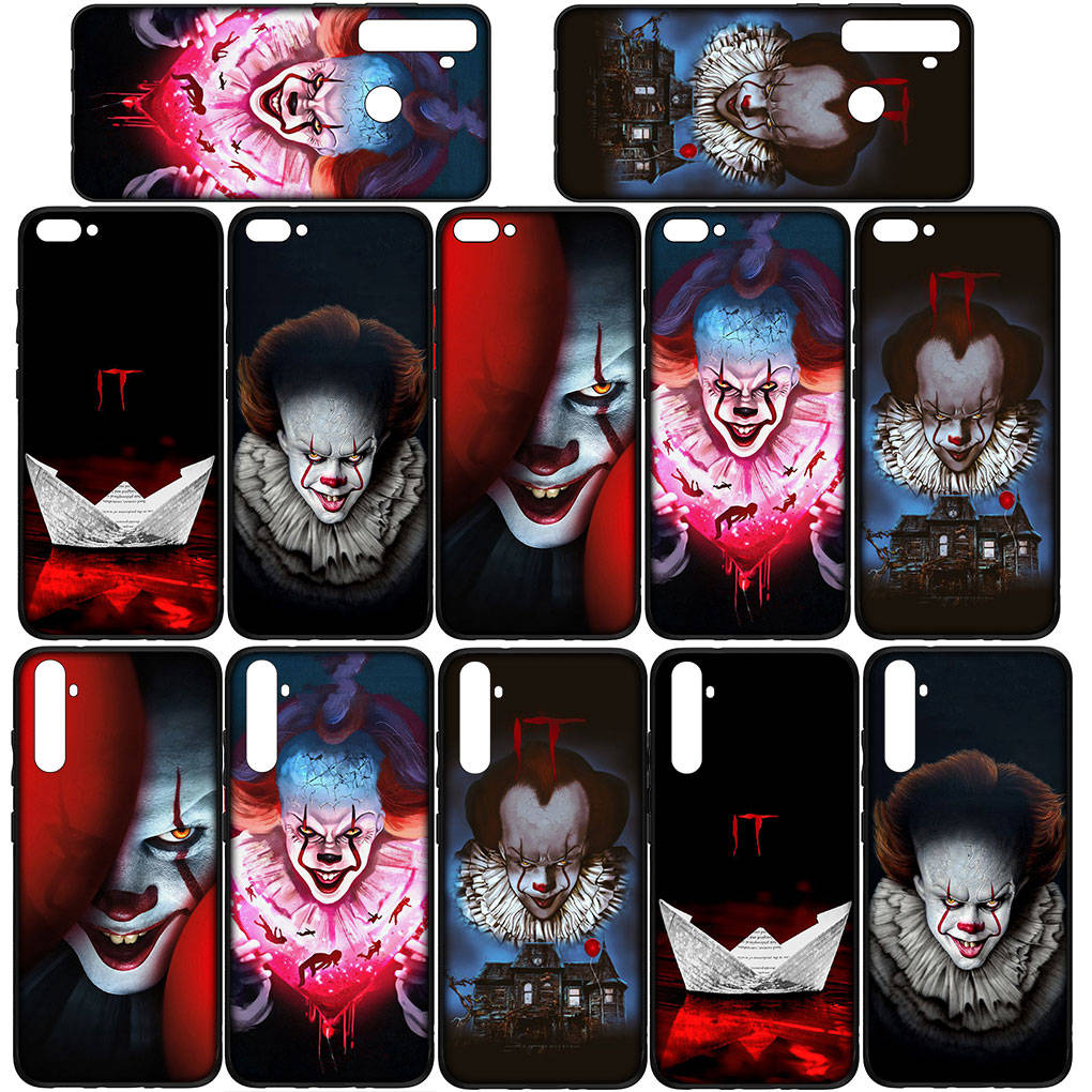 Cover per iPhone 16 15 Xiaomi Redmi Note 14 13 12 11 Pro Max X 16e Samsung Galaxy S25 S24 S23 Moto OPPO Huawei Stephen King's IT Pennywise Custodia per telefono