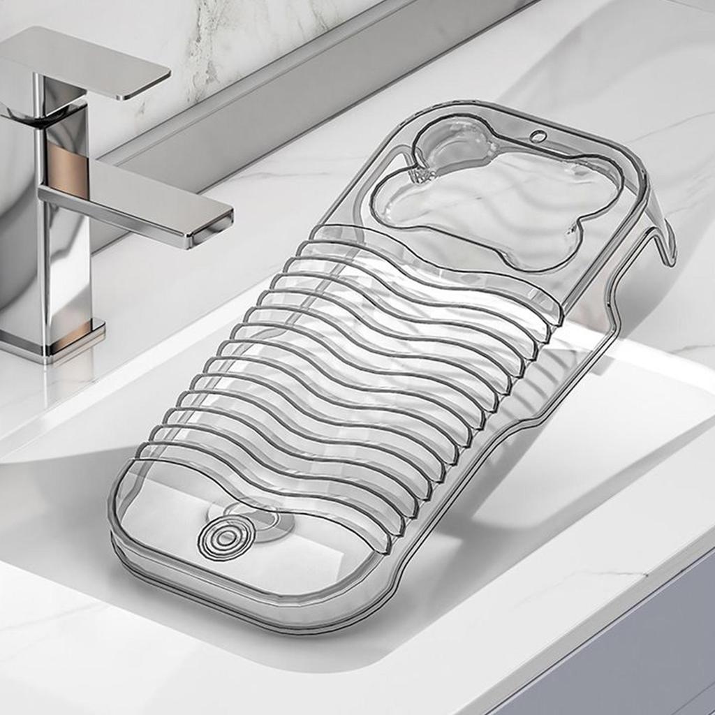 Washing Board For Laundry Laundry Wash Board For Hand Washing Clothes Non-Slip Washer With Soap Holder For Clothes Underwear