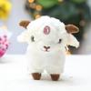 White Fluffy Sheep Stuffed Animal Soft Breathable Washable Fabric Adorable Big Eyes Great Gift for Kids Travel Companion
