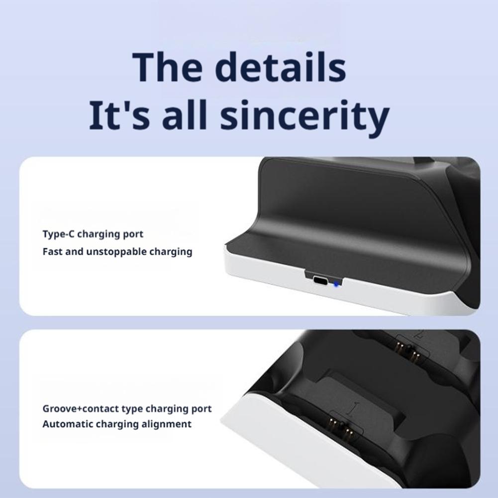 PS5 Griff-Ladegerät PlayStation Ladestation Für PlayStation 5 DualSense Edge RGB-Modus Schnelle Griff-Ladestation Mit Kabel