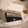 Luxury Portable Jewelry Box with Lock, Large Capacity Storage for Necklaces and Earrings