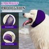 Dog Ear Muffs Noise Protection, Dog Ear Covers for Bath, Grooming, and Swimming, Comfortable Ear Protection for Dogs with Adjustable Fit, Purple,