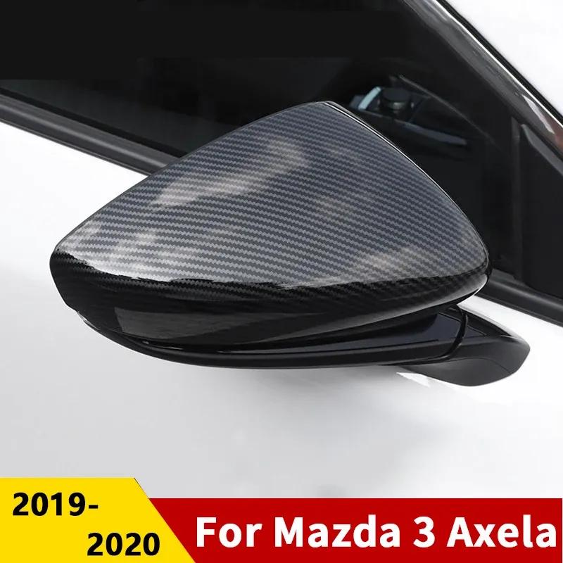 ABS Car Rearview Mirror Cover Side Wing Cap Shell Case Trims For Mazda 3 BP Axela      2024 2025 Accessories
