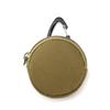 Sports And Outdoor Tactical Earphone Case Hanging Bag Key Case Round Mini Coin Purse Simple And Fashionable Storage