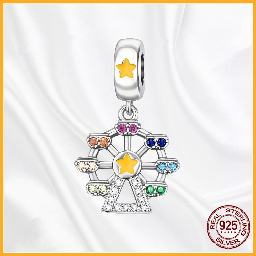 

Подлинные Медные Подвески-шармы Любовное Сердце Солнце и Луна Подходят для Оригинального Браслета Бусины Подвеска Ювелирные Изделия