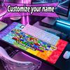 Custom Name Personalized Game Rainbow Friends Pattern Mousepad, Laptop PC Desk Mat, Decorative Desk Mat for Home Keyboard Pad Gift