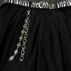 Floral Alloy Detachable Trousers Chain Vintage Silver Jewelry Ornament For Pants Bags Wallet Fashion Accessories