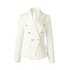 Professional Women's Double-Breasted Waist-Cinched Slimming Short Suit Jacket for Spring/Autumn 2025