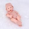 7.87 Inches Reborns Popular Pouting Cute Girl Doll with Knit Sweater Hat Soft Cuddle Doll for Toddler Birthday Gift