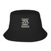 2025 New HatYes Im In The Right Bathroom - Funny Transgender Bathroom Bucket Hat Snapback Cap Luxury Cap Tea Hat Girl Men's
