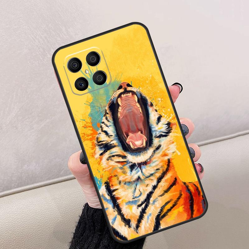 Animal Tiger Art For Honor Magic 8 6 7 Pro Case For Honor 400 Lite 200 50 70 90 X8c X8b X9a X9b X9c X9d Win RT