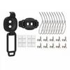 10 Pack Self-Adhesive Desktop Cable  Management Elastic Cord Organizer Cable Clips  Indoor