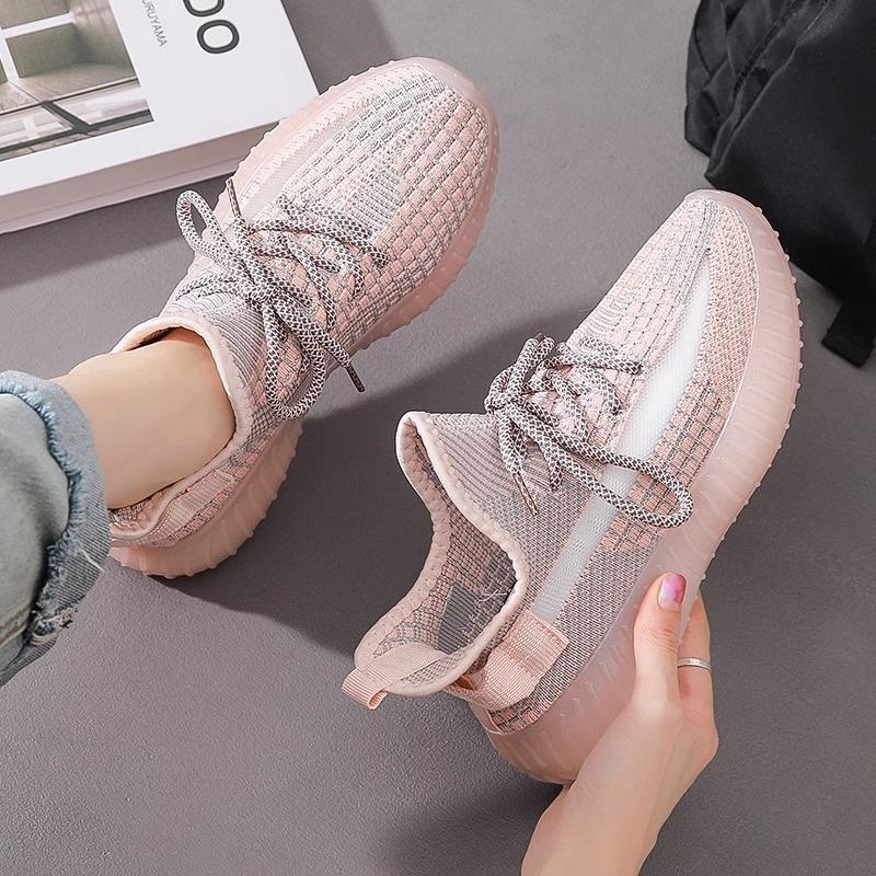 Coconut shoes women's shoes spring and autumn 2025 new fly-woven shoes mesh men's shoes sports shoes soft-soled casual running shoes