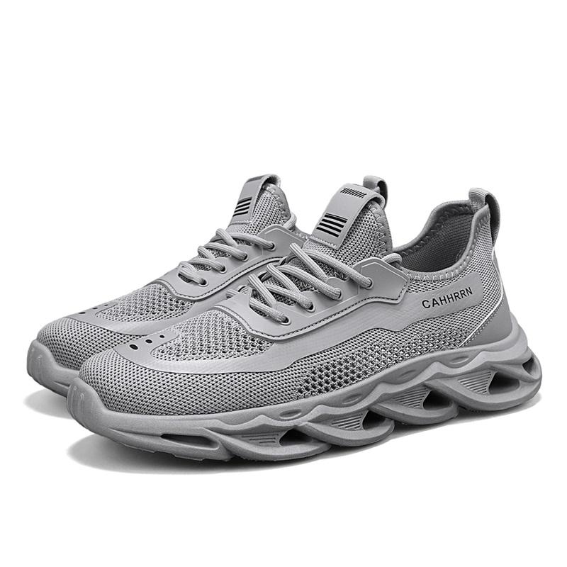 Fashion Men Casual Sports Shoes Breathable Lightweight Sneakers Outdoor Mesh Black Running Shoes Athletic Jogging Tennis Walking Shoes