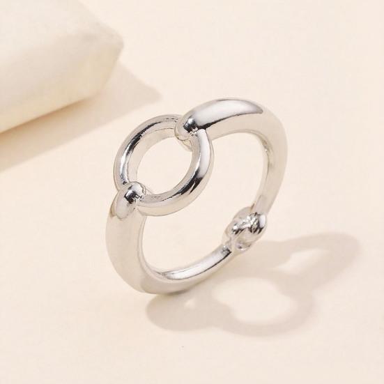 Scarf Button Clip Triple-Ring Alloy Scarf Clip Adjustable Multi-Functional Clasp with Non-Slip Snag-Free