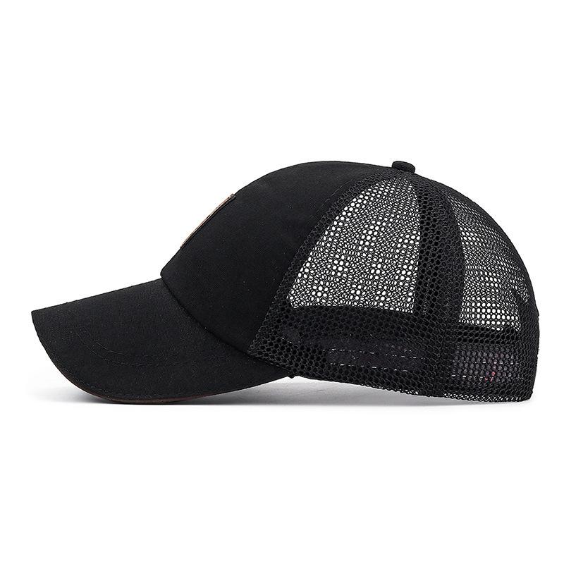 Summer Casual Breathable Sunshade Mesh Cap Men's Simple Sun Protection Baseball Cap