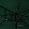 2.5x2.5 m Green Triple Layer Sun Umbrella with Aluminum Pole