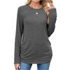 Women Tops Long Sleeve R-Neck Shirts Fall Fashion  Casual Business Tunic Blouses