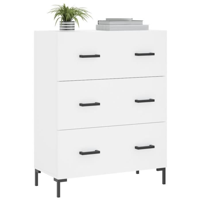 VidaXL Buffet blanc 69,5x34x90 cm bois d'ingénierie 827852