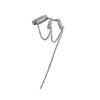 Rhinestone Tassel Ear Clip: Light Luxury & Fashionable Non-Pierced Earrings