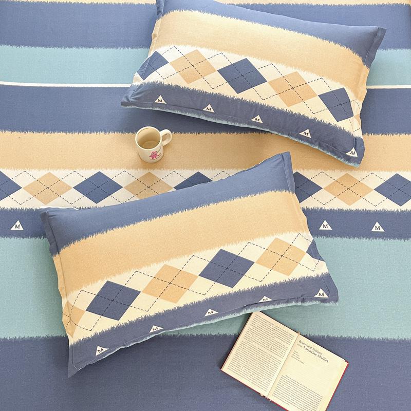 Cotton Pillowcases: Pure Cotton, Simple Style for Home, Dorms, Single & Double Rooms (Single/Pair)