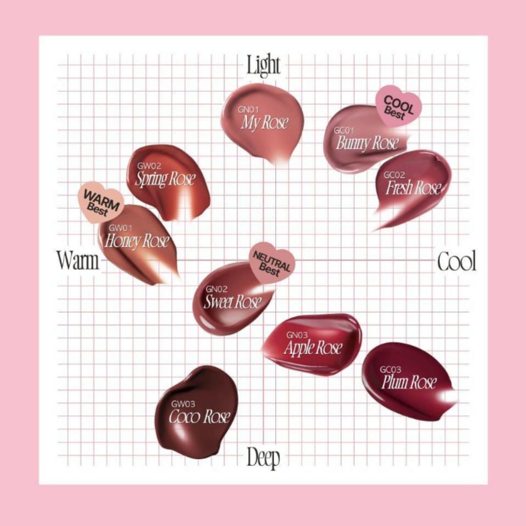 fwee Rose Obsession Stay-fit Lip Tint (18 Colors)