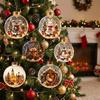 Acrylic Light-Up Christmas Ball Ornament Transparent LED Christmas Tree Globe Decor  New Year