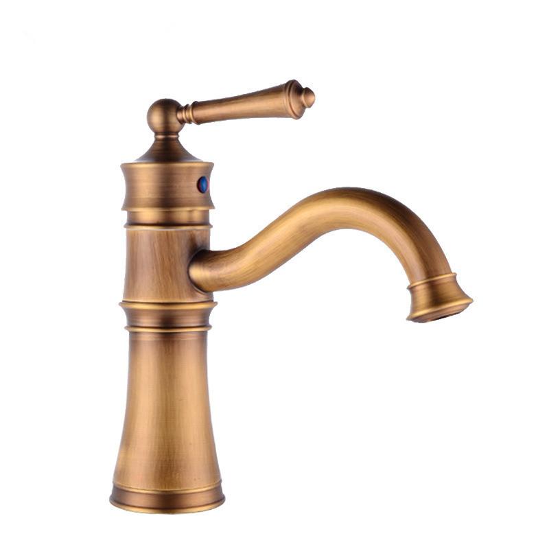 

Tuqiu Антикварный смеситель для ванной комнаты Золотой смеситель для раковины Хромированный смеситель для раковины Горячий и холодный кран для унитаза Водопроводный кран Черный