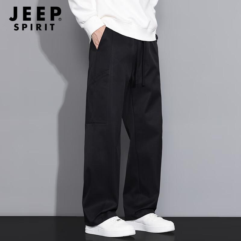 JEEP SPIRIT Men's Straight-Leg Loose Cargo Pants